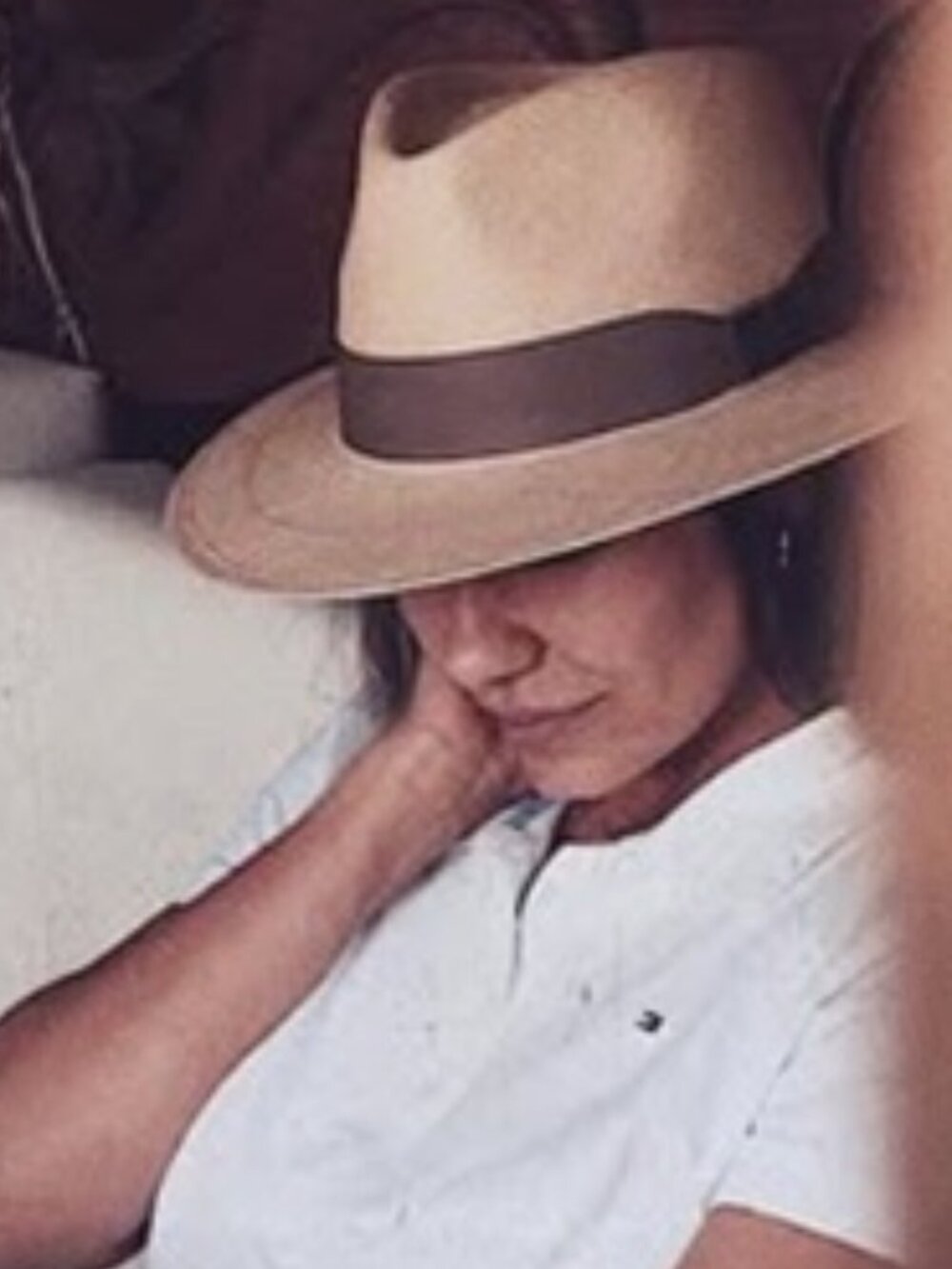 PANAMANIA HATS Classic Panama Fedora Woven Beige Brown Sun Hat Ranch Toquilla S